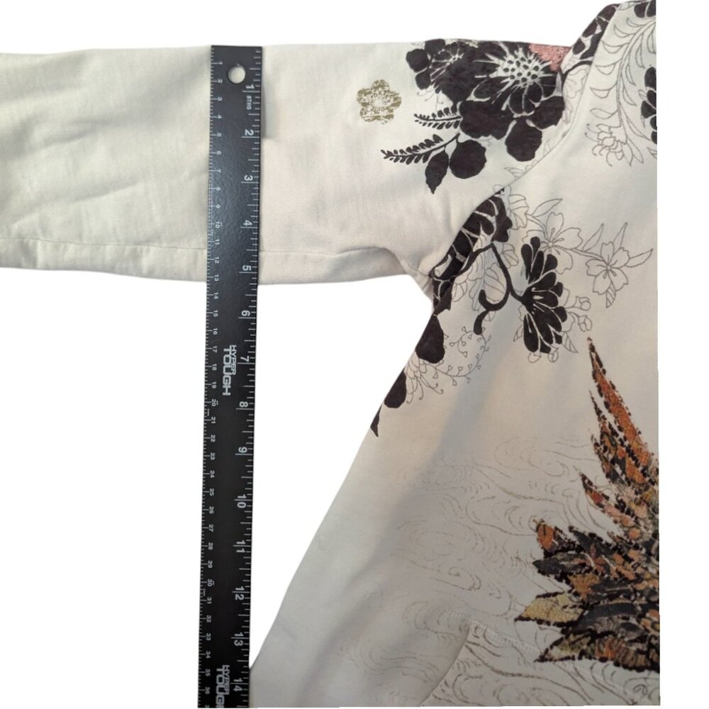 Lucky Brand Vintage Off-white Crane Pullover Hoodie - Picture 15 of 15